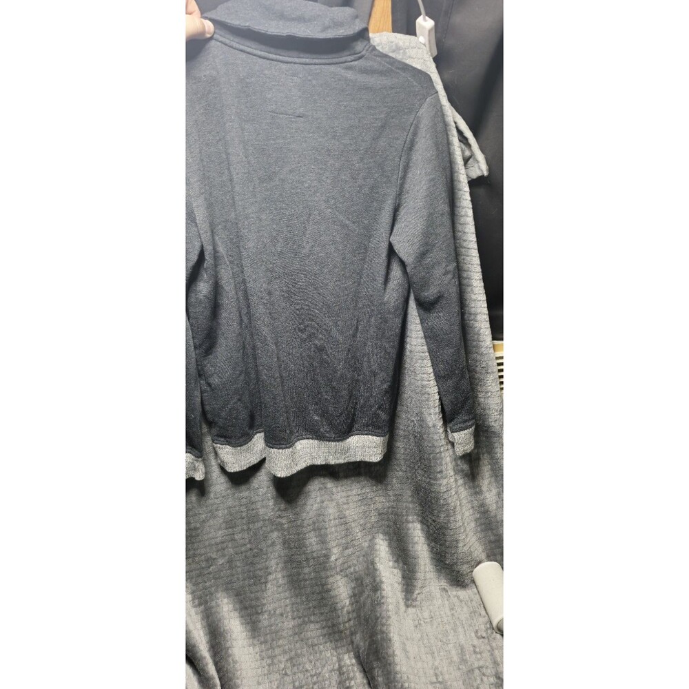 Cat & Jack Girls XL (16) Sweater • Scalloped Trim • Long Sleeve • Dark Gray • - Picture 3 of 4
